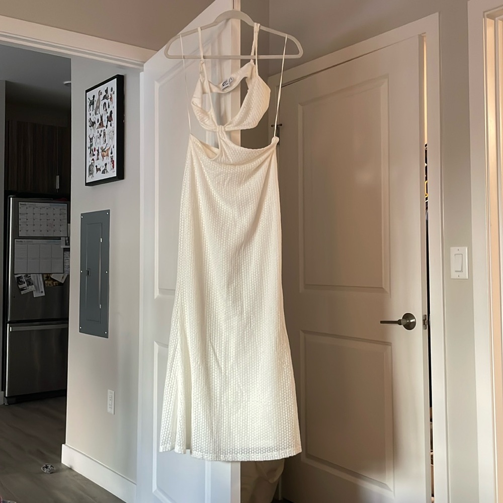 princess polly, size 8, white dress